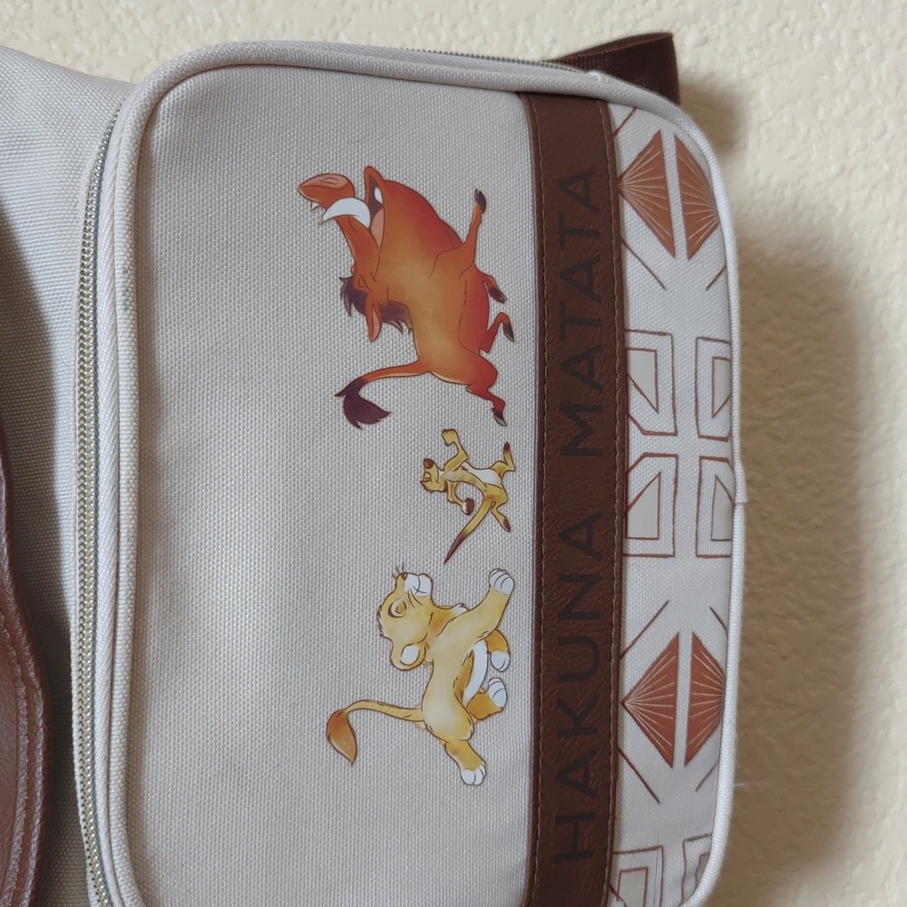 Disney Hakuna Matata backpack, tan and brown, good condition, Onesize - Picture 4 of 6